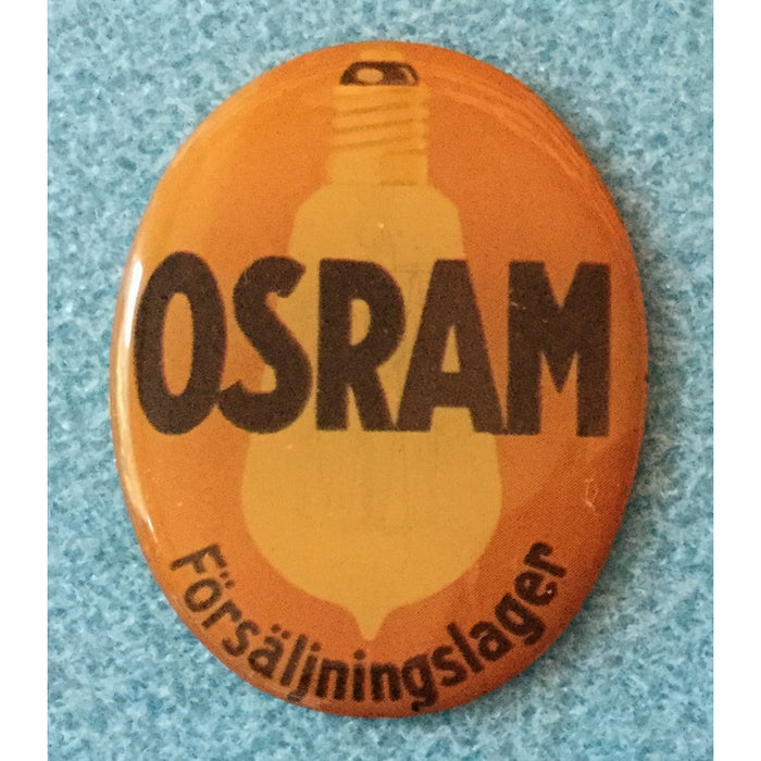 Emaljskylt, skylt, Osram