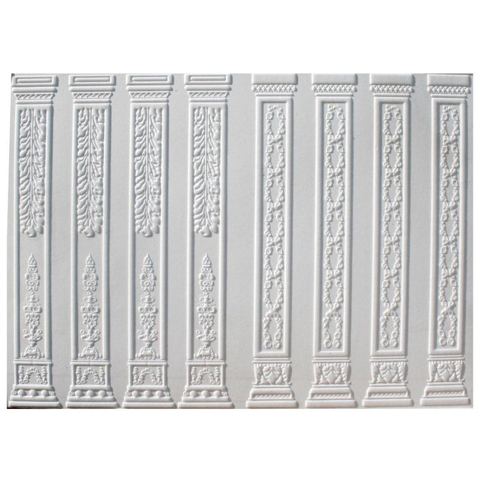 Wall panel, columns, 25 x 34.7 cm