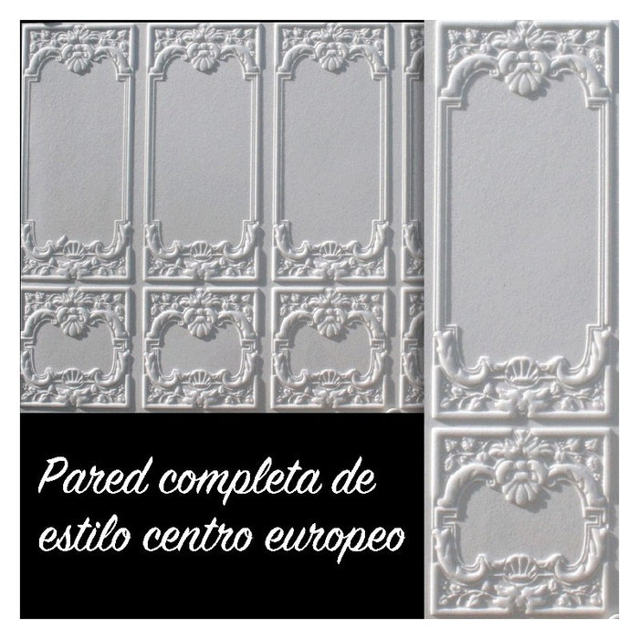 Wall panel, embossed soft cardboard