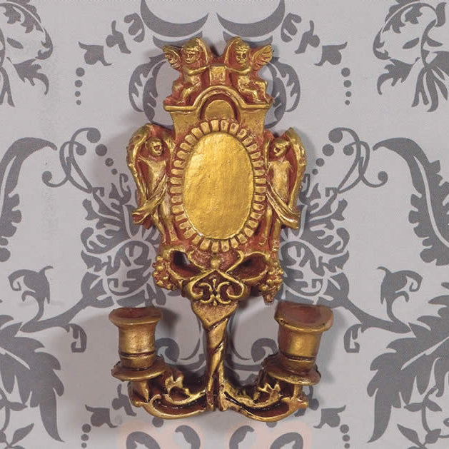 Decorative candlestick, resin