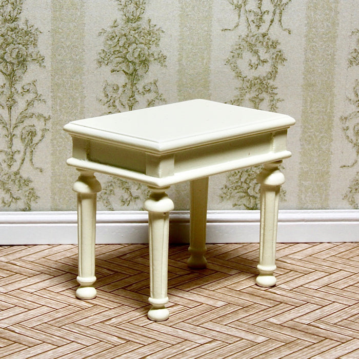 Side table, bone white