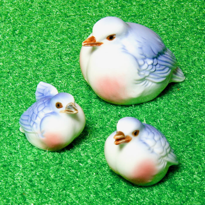 Bird 3 pcs, porcelain, large sizes