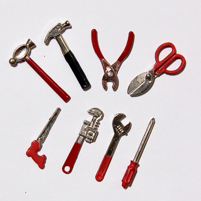 Tools, metal, 8 pcs