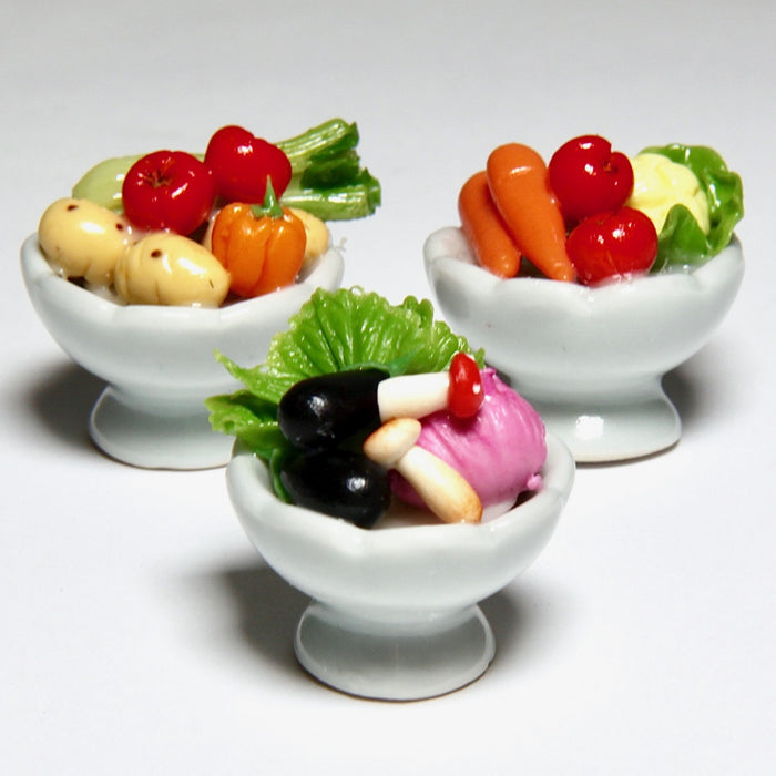 Vegetables in a porcelain bowl