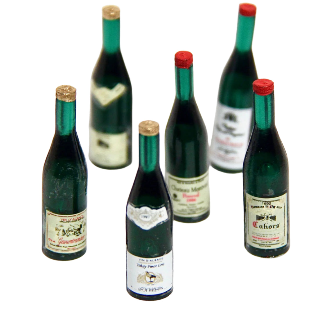 Miniatyyrikokoisia viimipulloja.