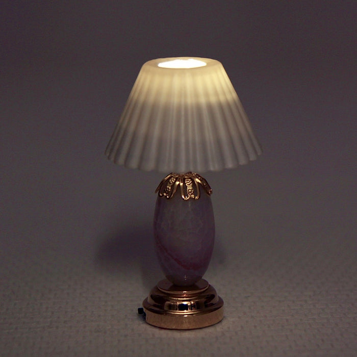 Table lamp, marble base, LED