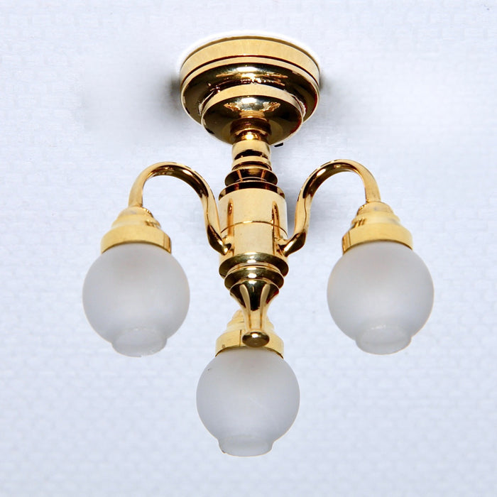 Ceiling lamp, 3-prong ball dome, LED