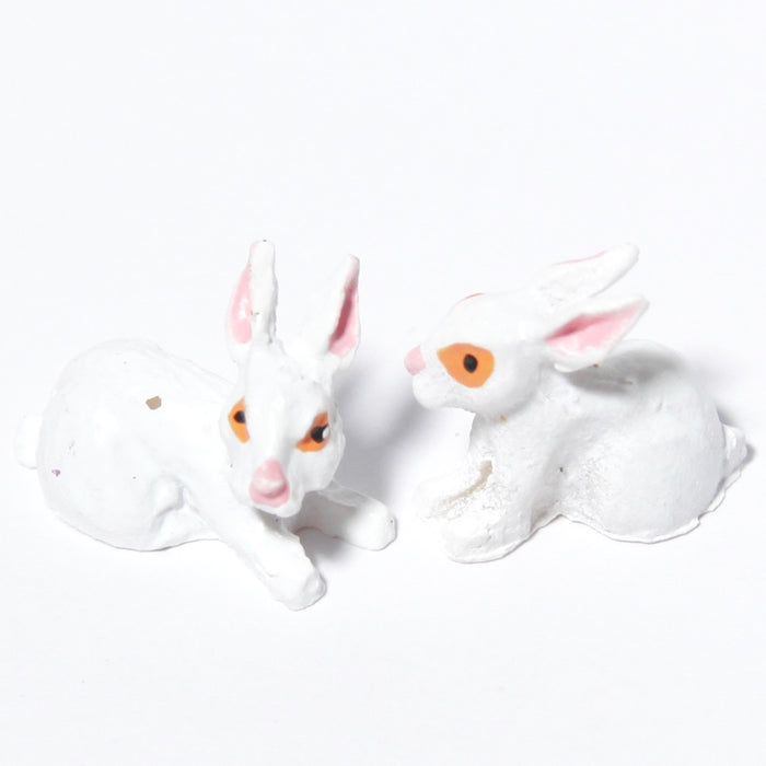 White rabbits, 2 pcs