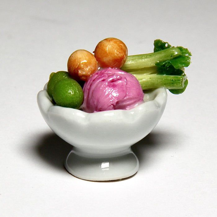 Vegetables in a porcelain bowl