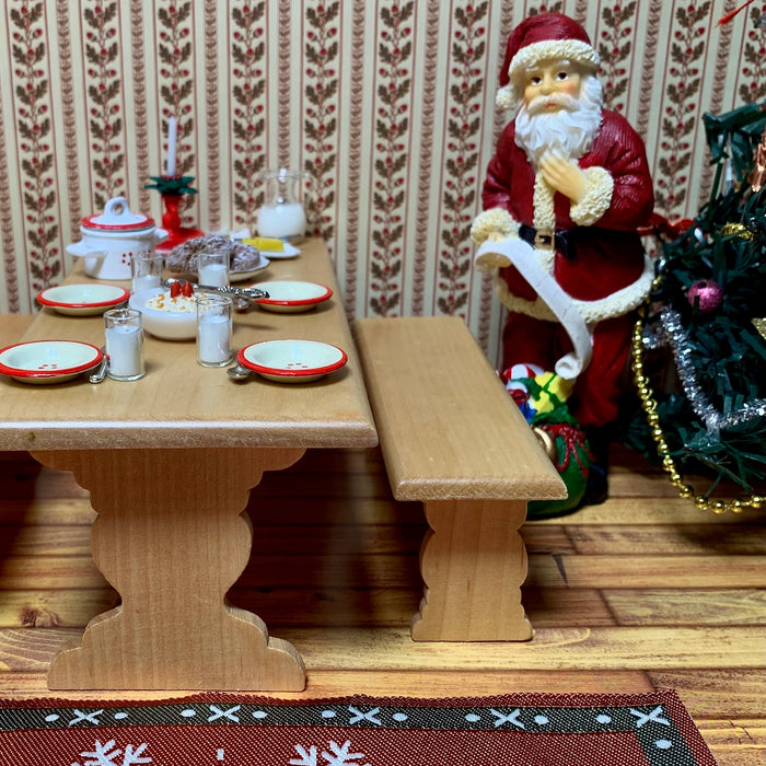 Pirtinpöytä ja 2 penkkiä, lakattu mänty