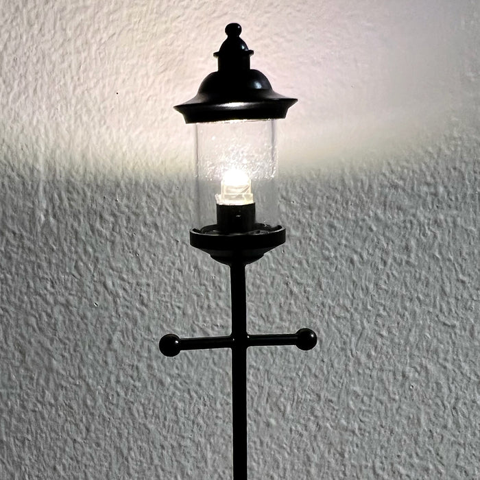 Stor gatlykta, svart, II-kvalitet, LED