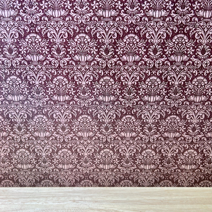Wallpaper, Annabelle Damask, "eggplant"