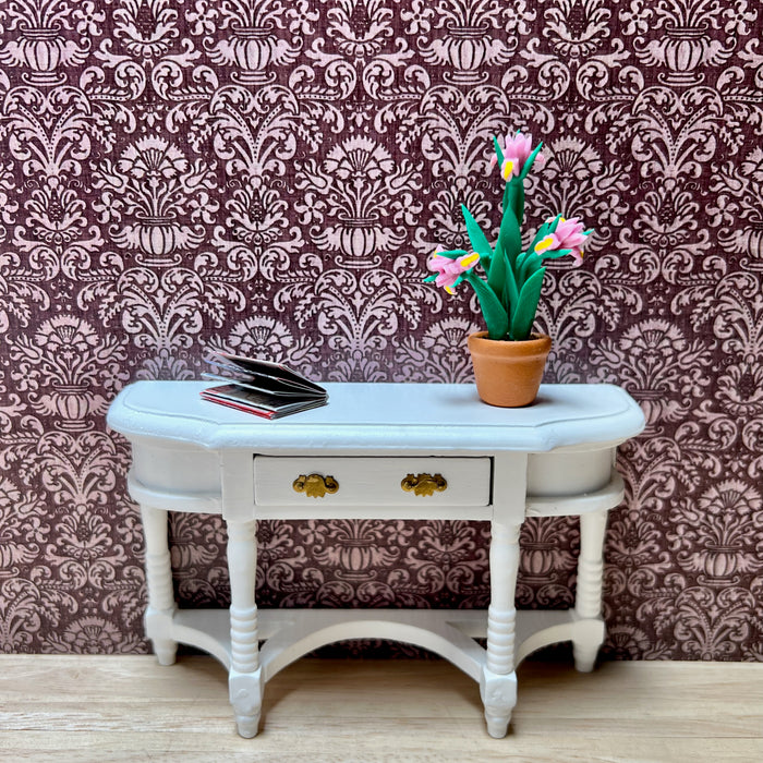 Wallpaper, Annabelle Damask, "eggplant"