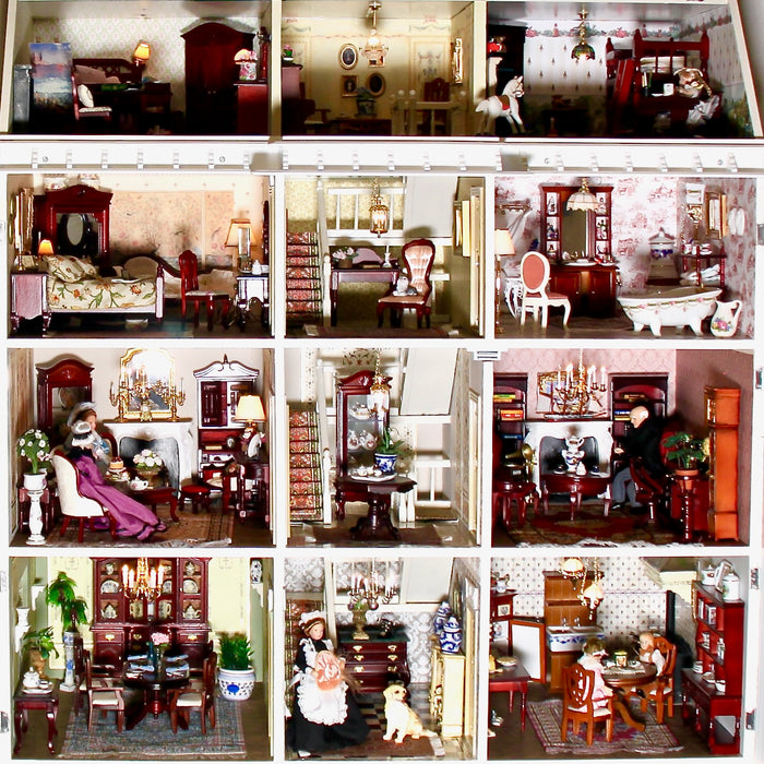 Iso nukkekoti, kermanvaalea