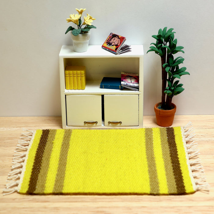Rag rug, yellow-green, Finnish