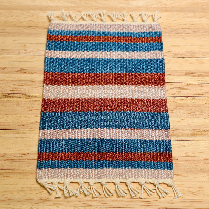 Rag rug, blue-brown, Finnish