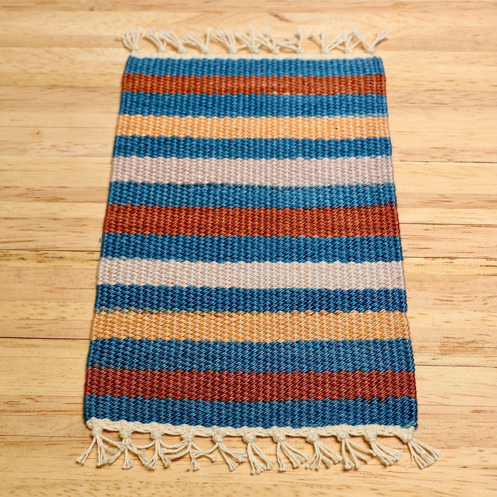 Trasmatta, blå-brun randig, finsk