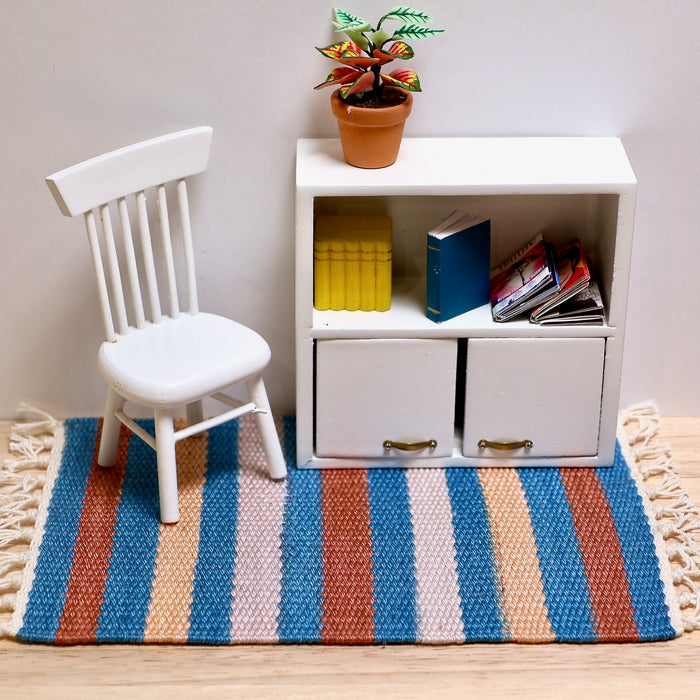 Trasmatta, blå-brun randig, finsk