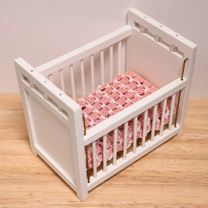 Bedspread for cot, pink, Finnish