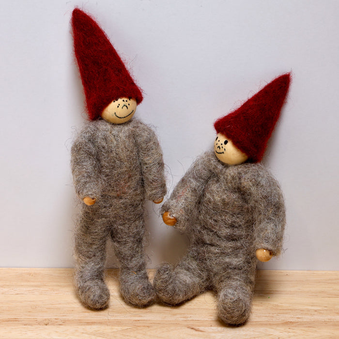 Elf, boy gray, 14 cm Finnish