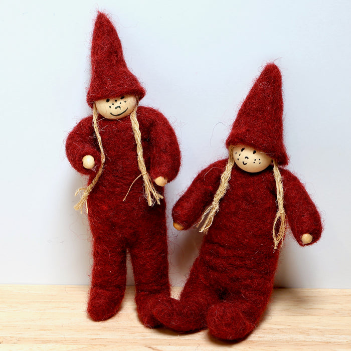 Elf, girl red, 14 cm Finnish