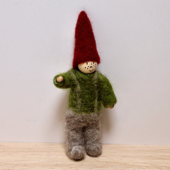 Elf, green overalls, 14-15 cm, Finnish