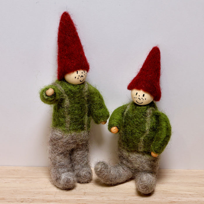 Elf, green overalls, 14-15 cm, Finnish