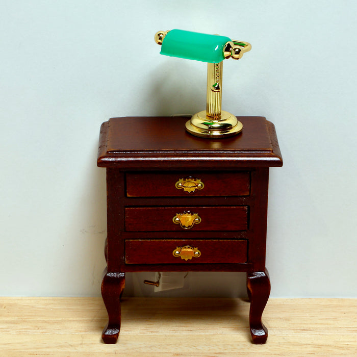 Pöytävalaisin, vihreä varjostin, 12 V