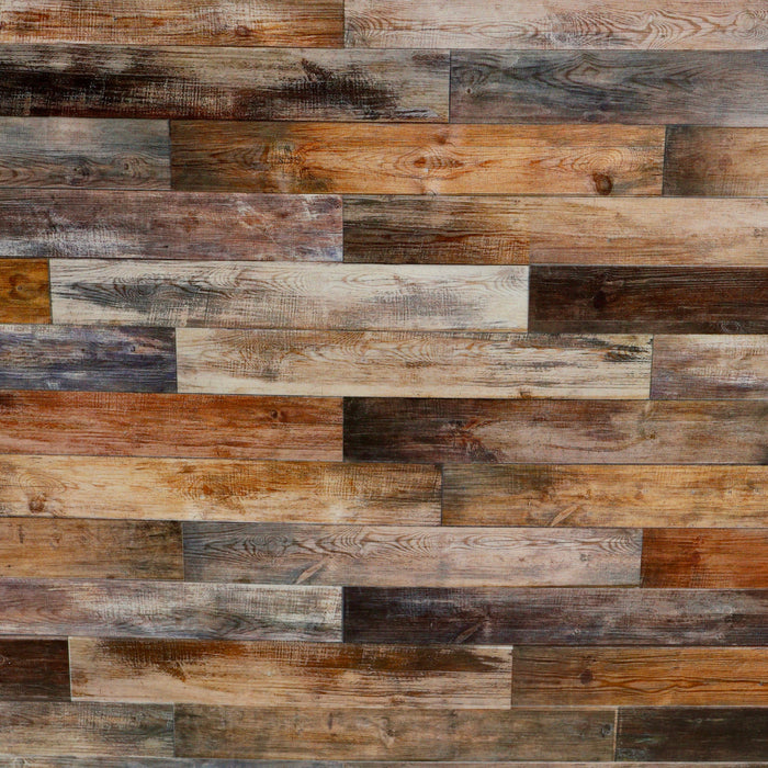 Floor or wall, mottled plank
