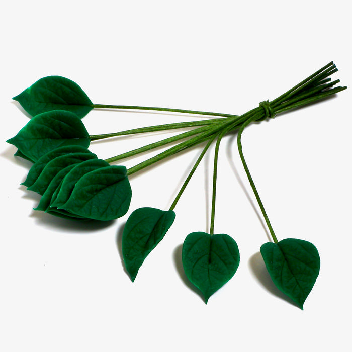 Kasvin lehti, tummanvihreä, 12 kpl