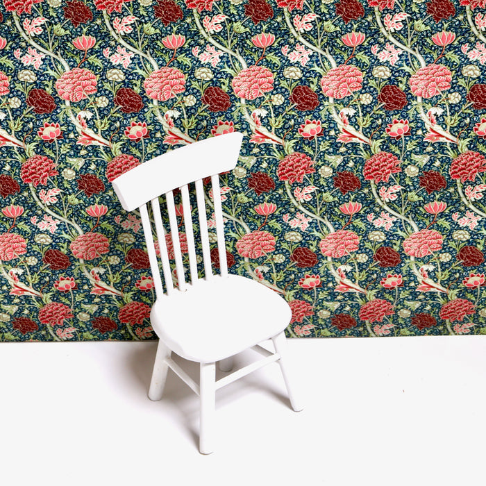 Wallpaper, William Morris red-green