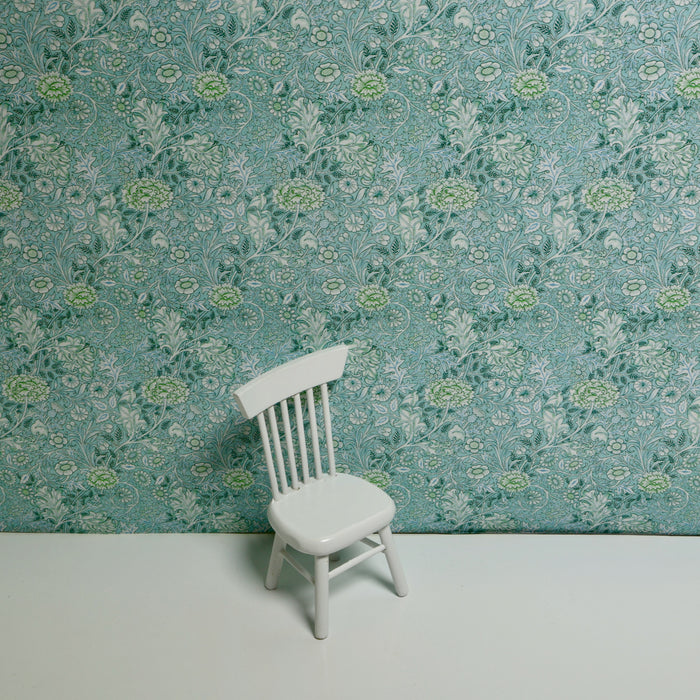 Wallpaper, William Morris, blue-green spring