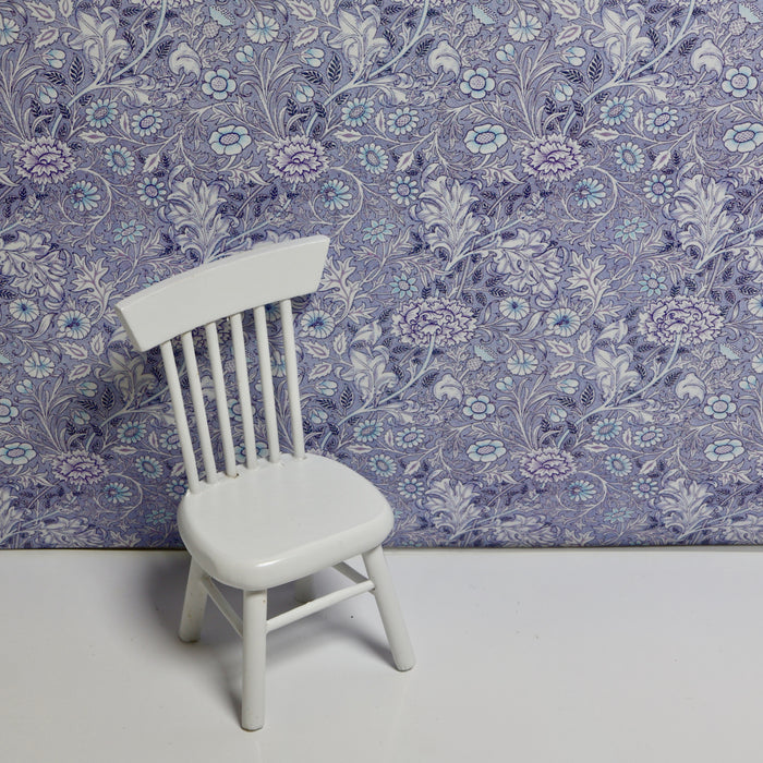 Tapet, William Morris, blålila vår