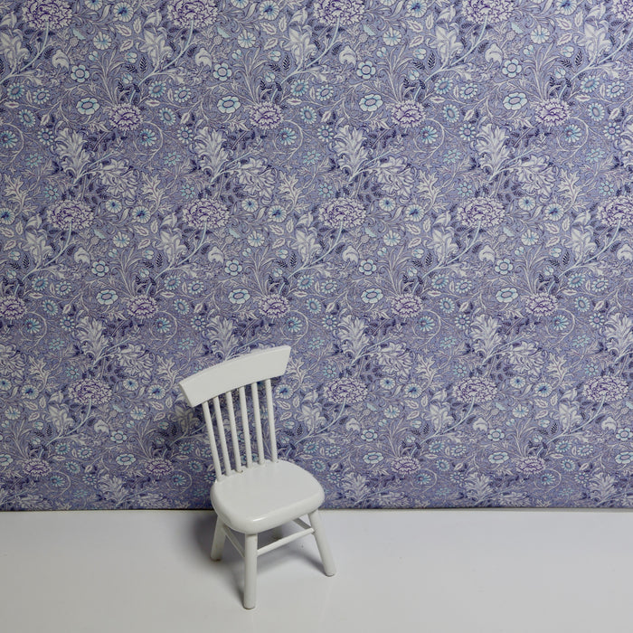 Tapet, William Morris, blålila vår