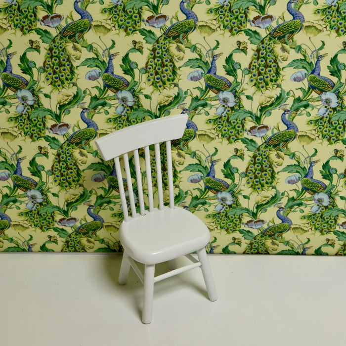 Wallpaper, Peacock yellow-green