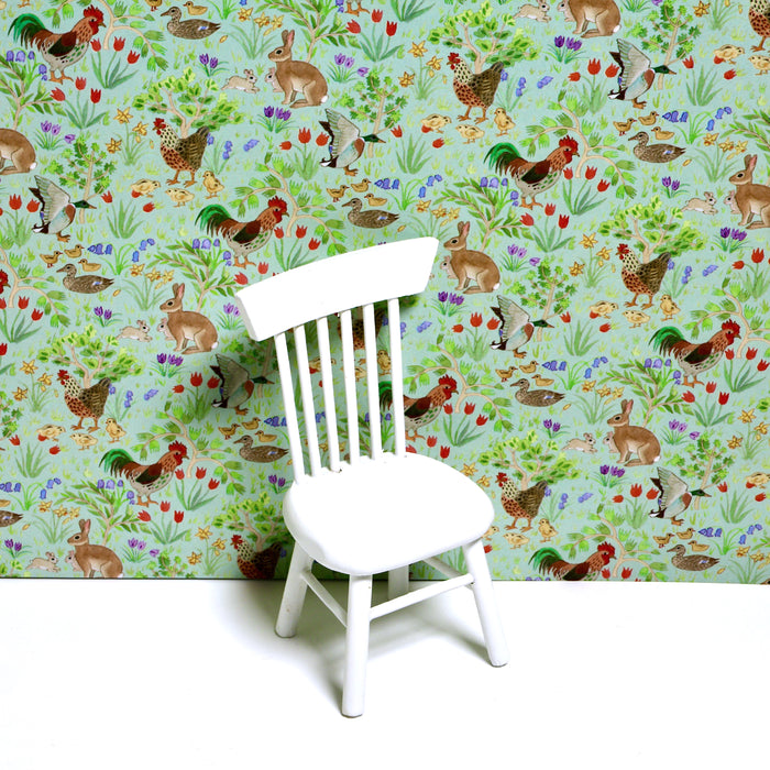 Wallpaper, life in the yard, green