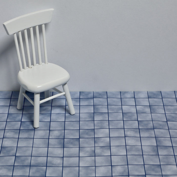 Tile, blue marble