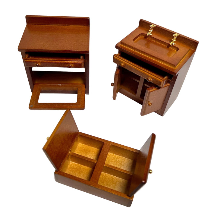 Tiskipöytä-uuni-kaappi.