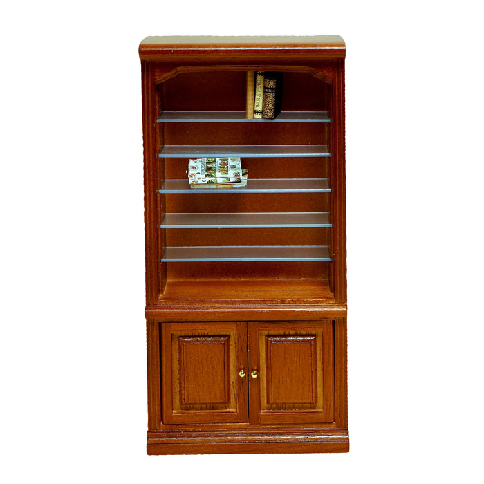 Kirjahylly nukkekotiin.