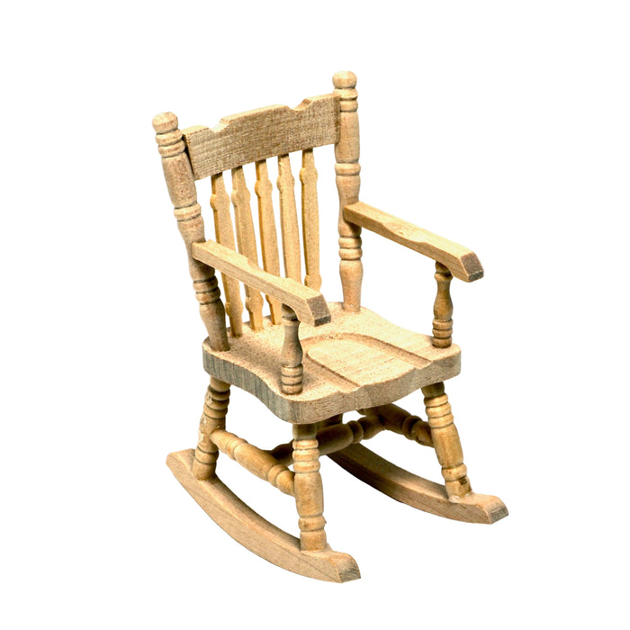 Keinutuolin pienoismalli.