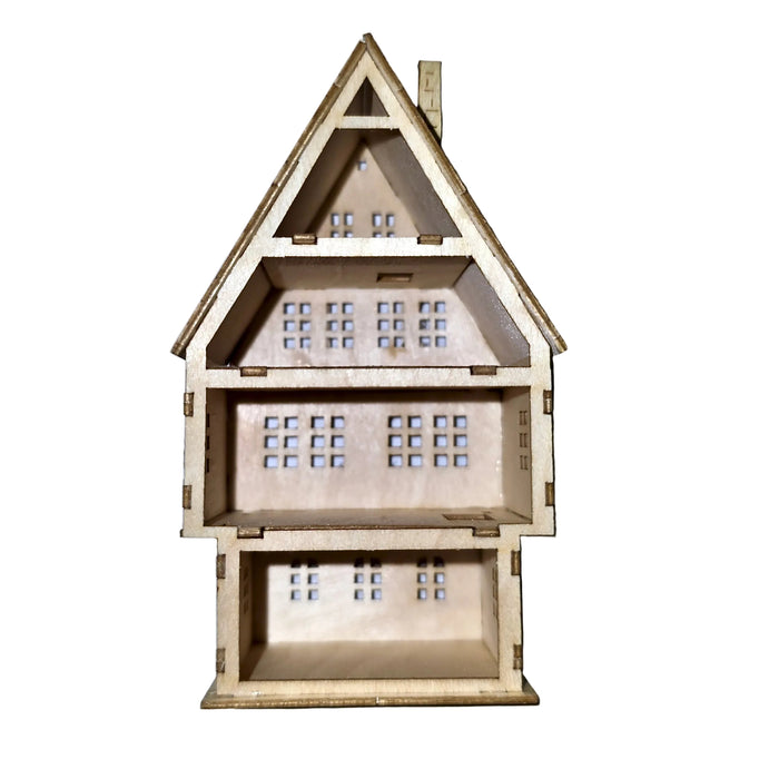4-kerroksinen miniatyyritalo