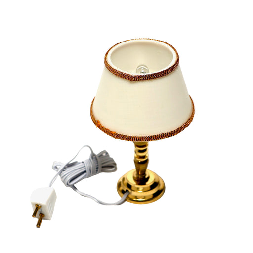 Pöytälamppu nukkekotiin.