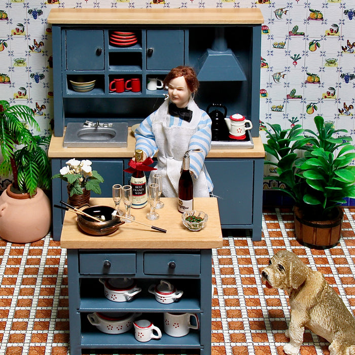 Fondue-ilta keittiössä.