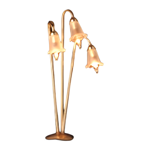 Kolmihaarainen jalkalamppu 12V.