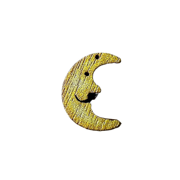 Christmas tree decoration, moon, painted