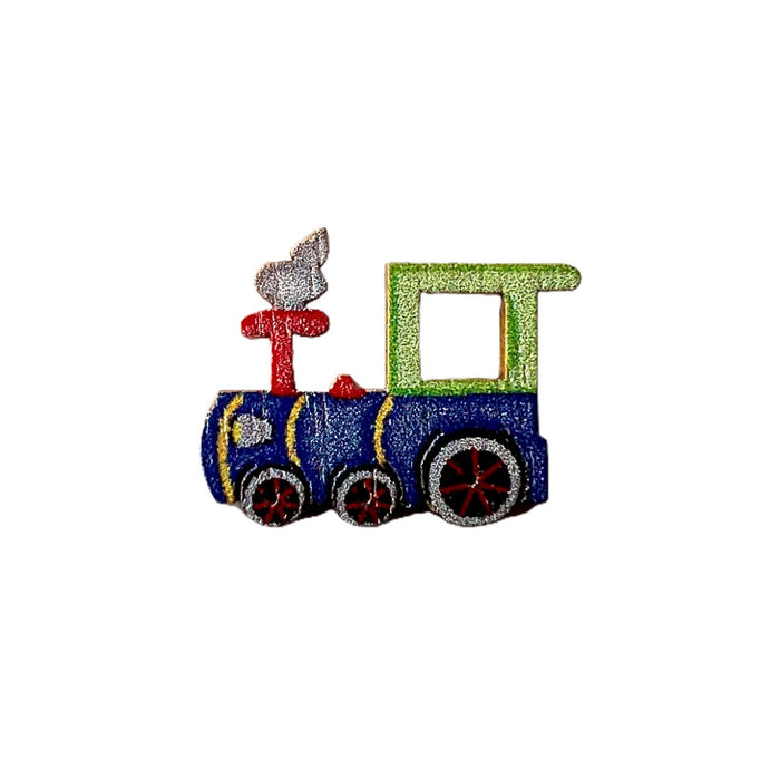 Christmas tree ornament, train, painted, 1 pc