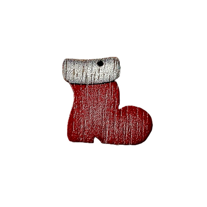 Christmas tree ornament, boot, painted, 1 pc