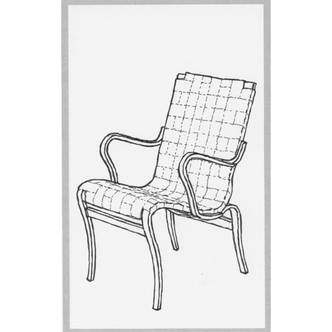 Armchair Mina, Bruno Mathsson, 1 pc