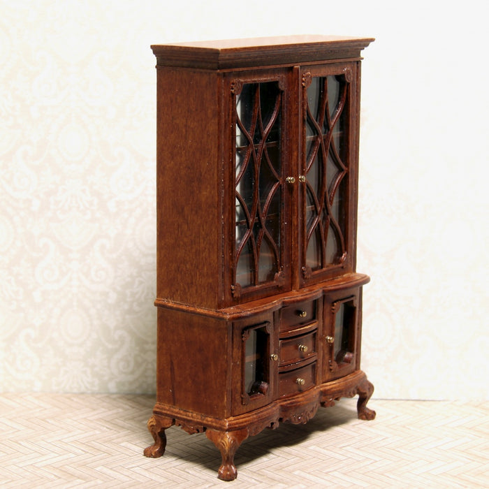 Display cabinet, walnut, quality furniture