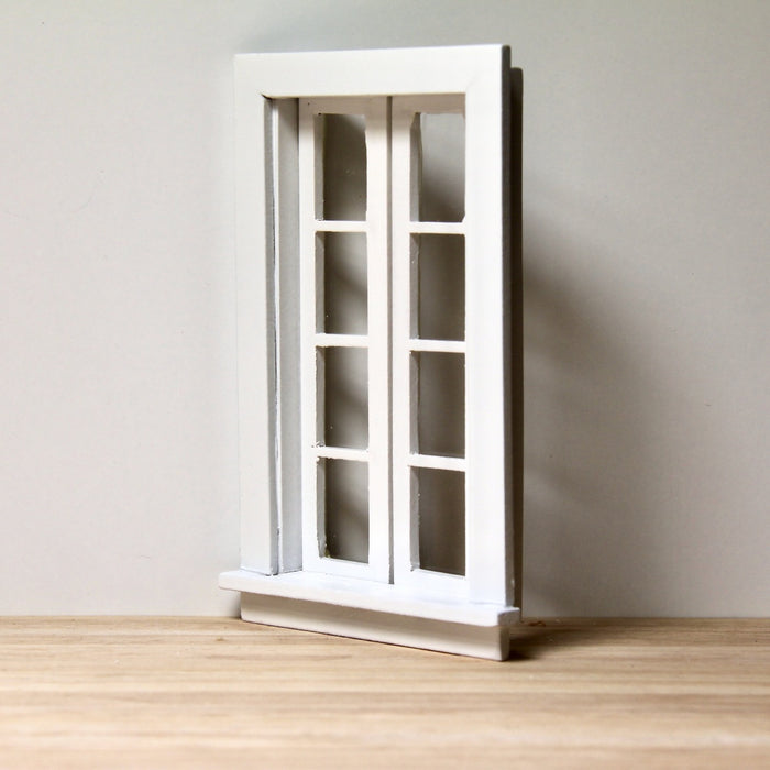 Window, opening, 11.5 x 7.2 cm, white